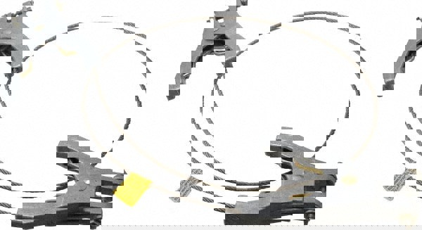 19 AWG, 3 Ft., Hand Clamp, Grounding Cable with Clamps